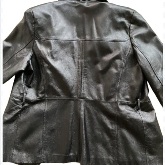 00s Genuine Leather jacket - Picture 2 of 2